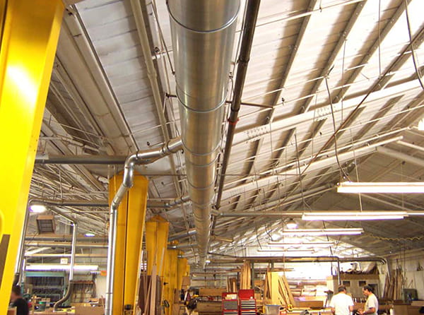 furniture manufacturer using Quick-Fit ducting