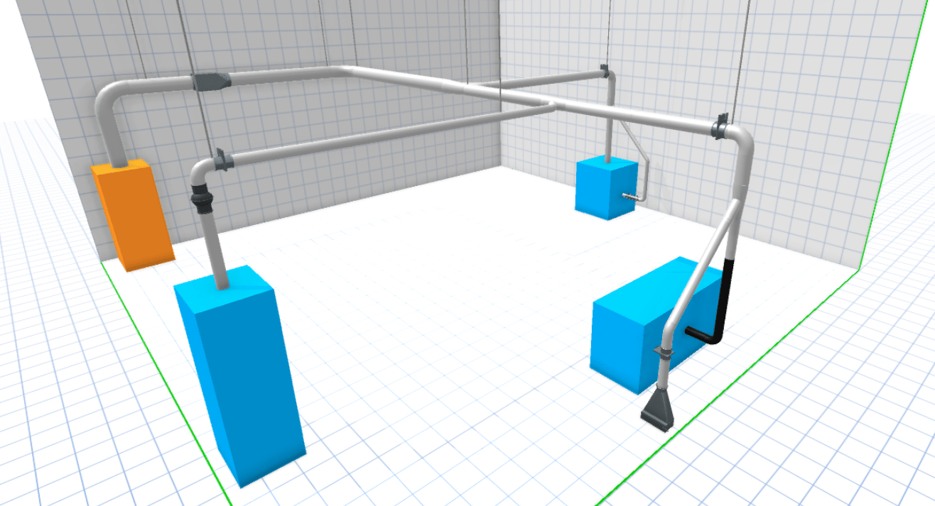Nordfab QFV 3D duct installation design